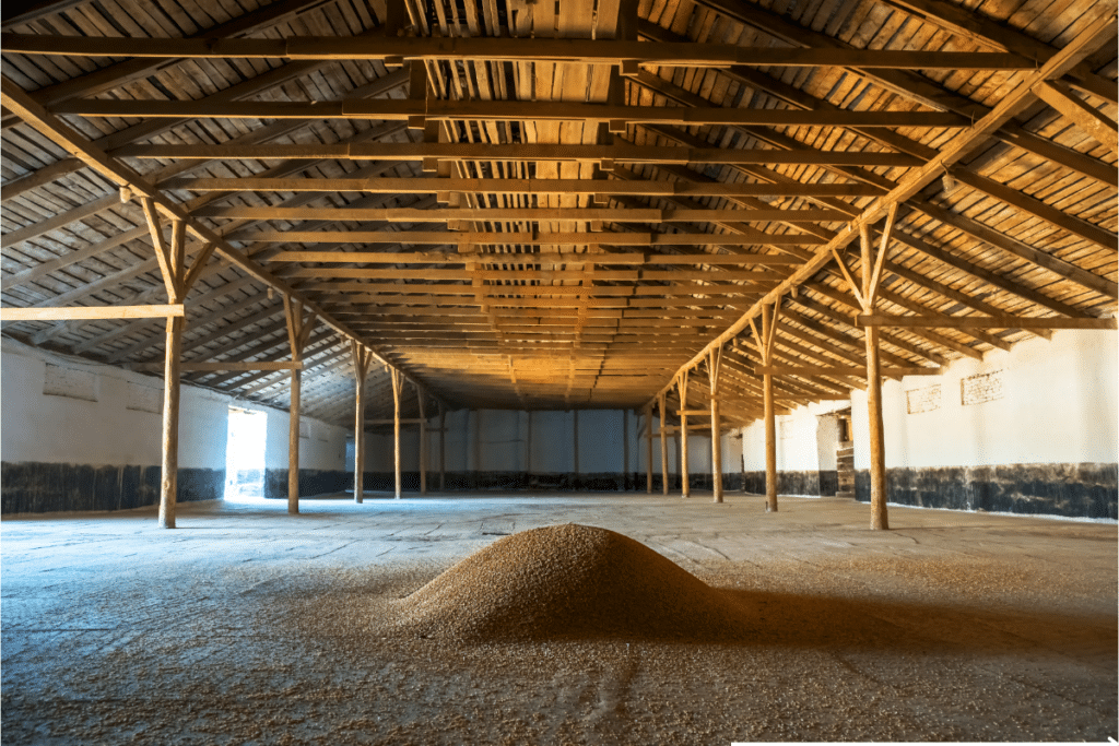 A premises where grains are kept