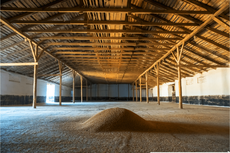 A premises where grains are kept