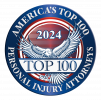 Americas Top 100 Personal Injury Attorneys 2024 Seal Badge